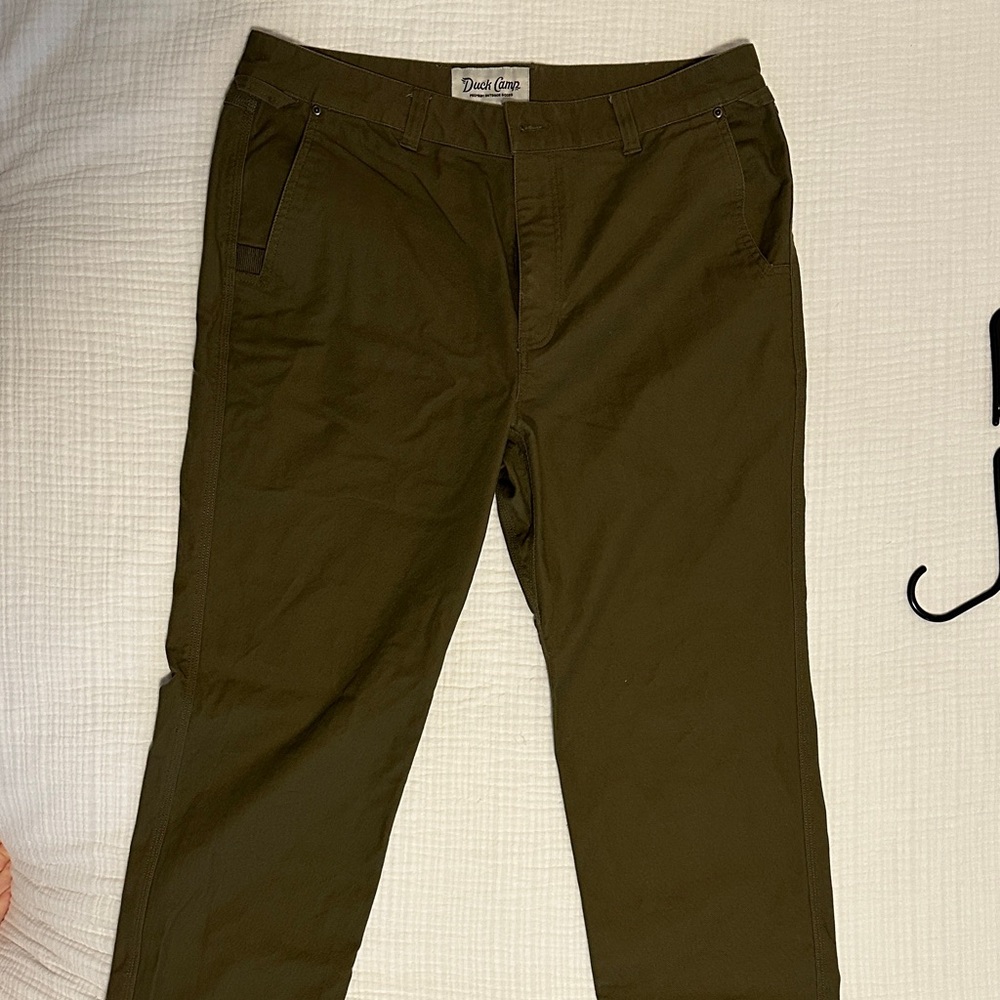 Duck Camp Men's Olive Green Brush Pants
